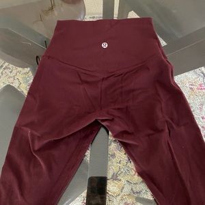 Plum/Maroon Lulu Leggings Size 2